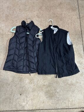 Women's Black Quilted Puffer Vest - Sleeveless Zip Front